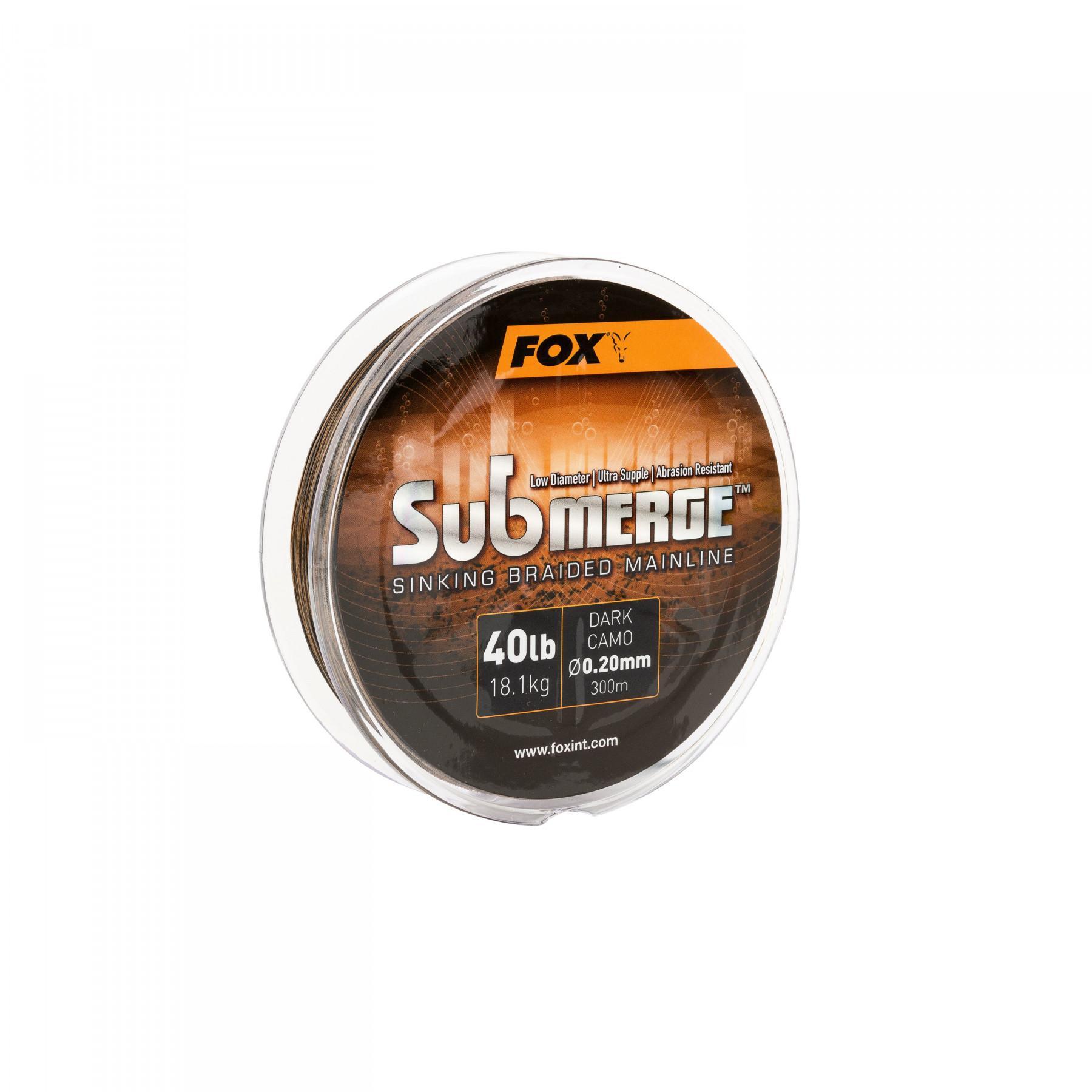 Filo intrecciato Fox Submerge Dark Camo 40lb/0.20mm 300m