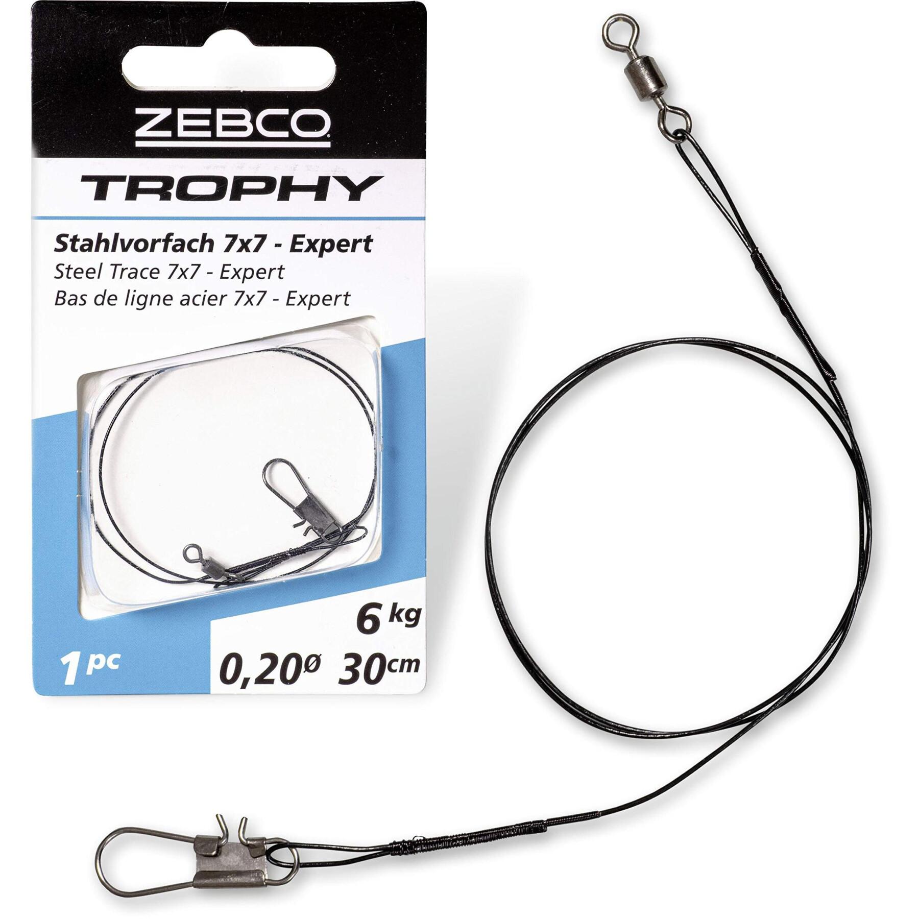 Leader in acciaio Zebco Trophy Trace 7x7 - Expert