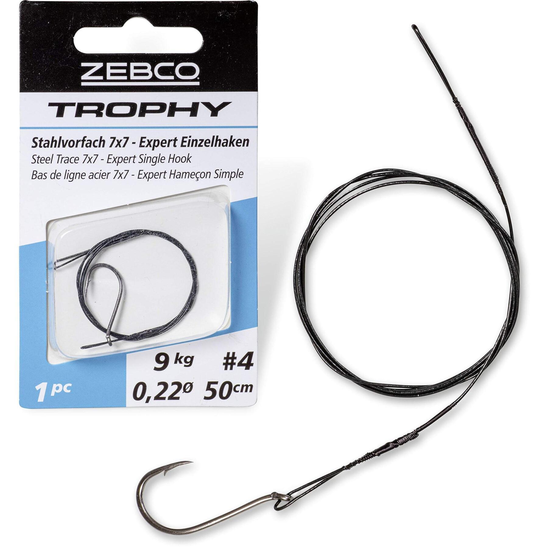 Gancio singolo in acciaio Zebco Trophy Trace 7x7 - Expert
