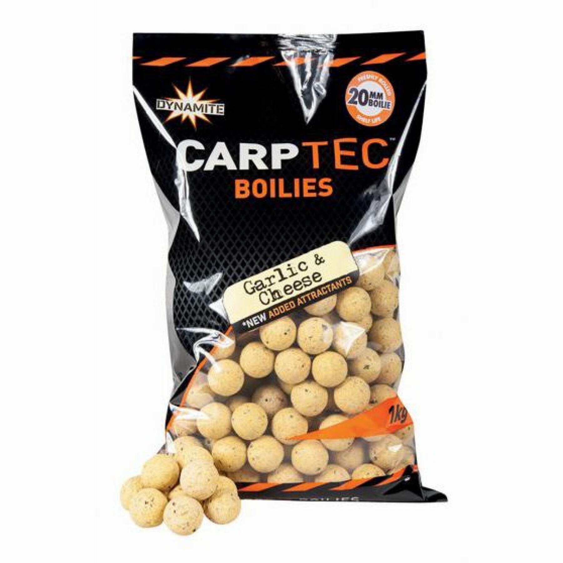 Boilies dense Dynamite Baits carp-tec Garlic / Cheese 2kg