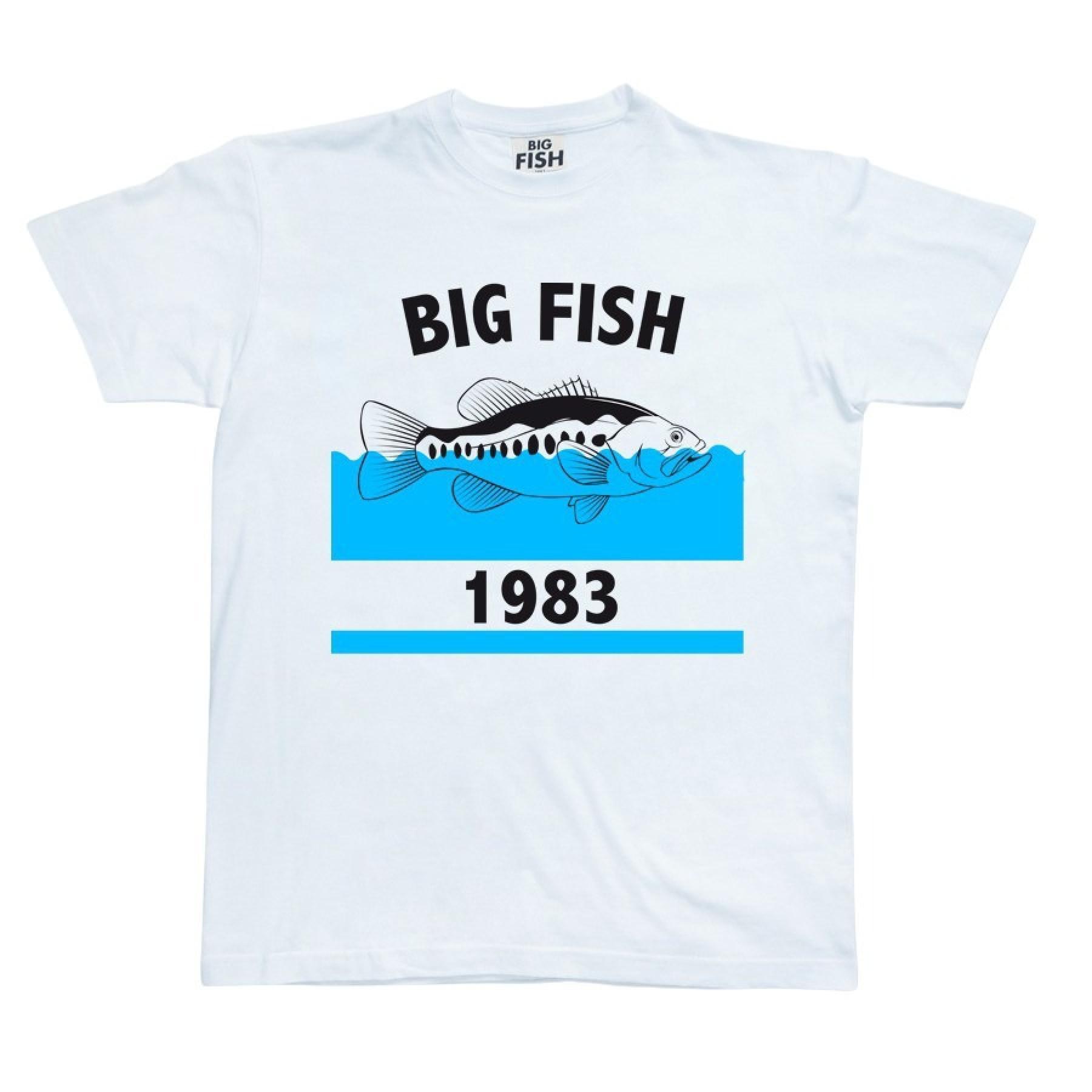 T-shirt Big Fish Bass Blu