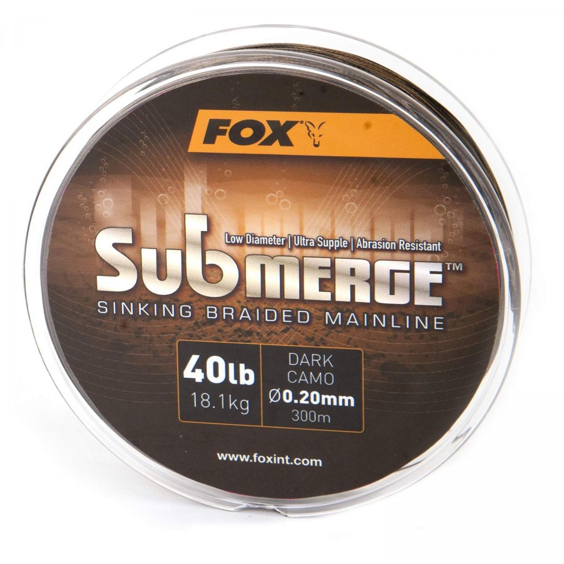 Filo intrecciato Fox Submerge Dark Camo 25lb/0.16mm 600m