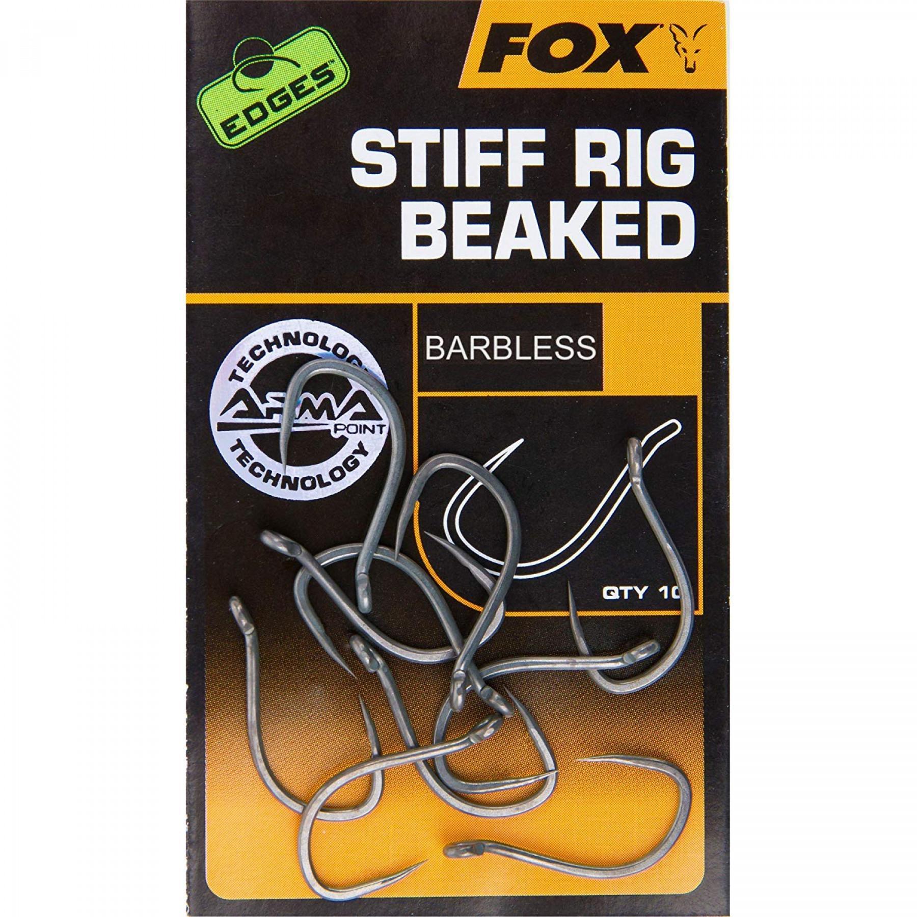 Gancio Fox Stiff Rig Beaked Edges taille 6B Barbless