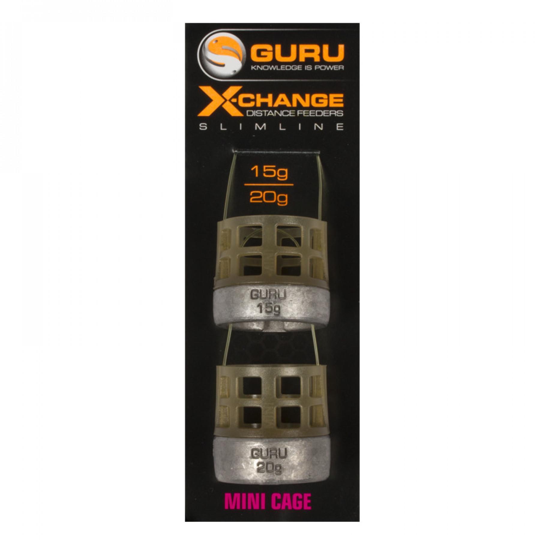 Peso degli alimentatori a gabbia Guru Slimline X-Change Feeder (2x15gr et 2x20gr)