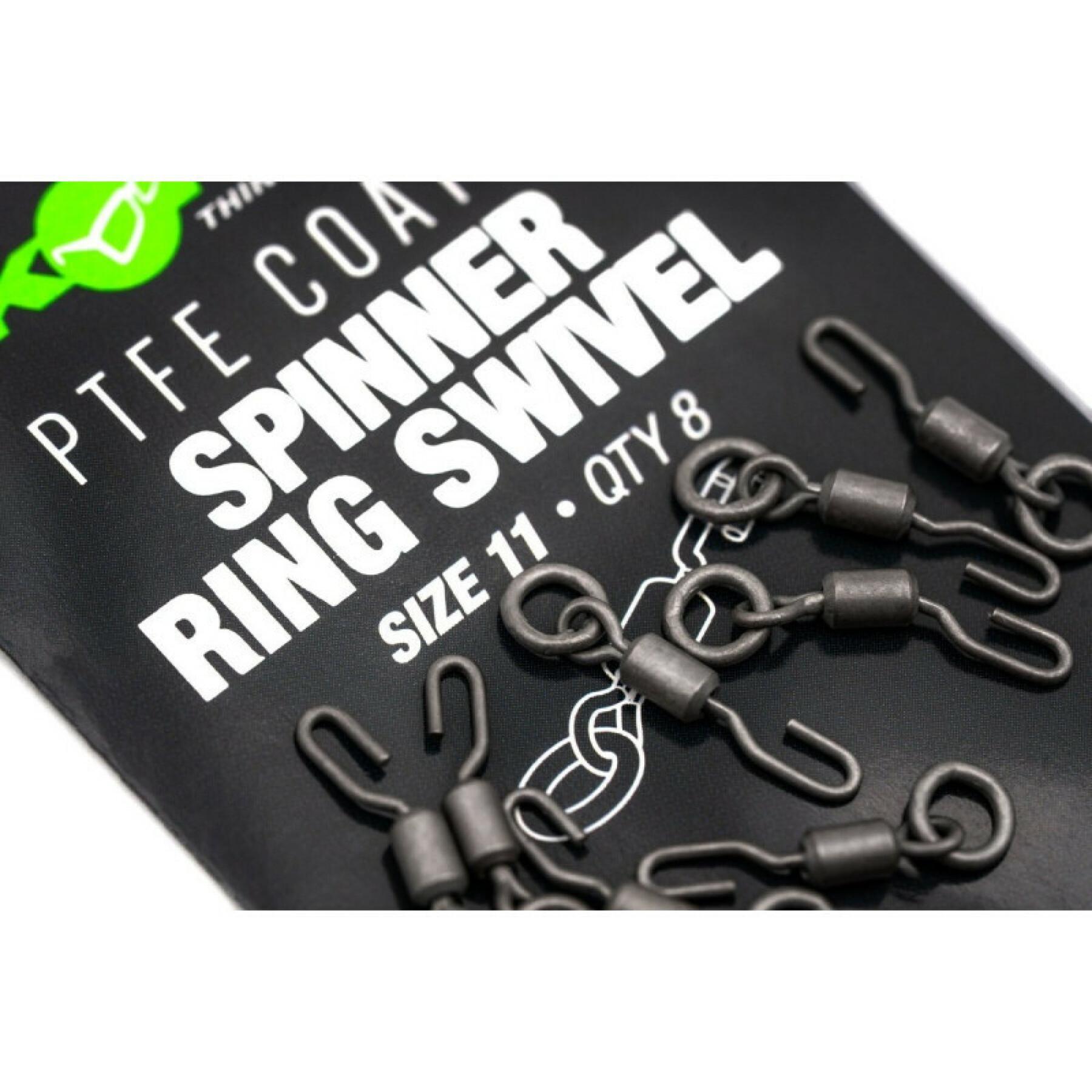 Girevole Korda PTFE Spinner Ring Swivels T11 (8pcs)