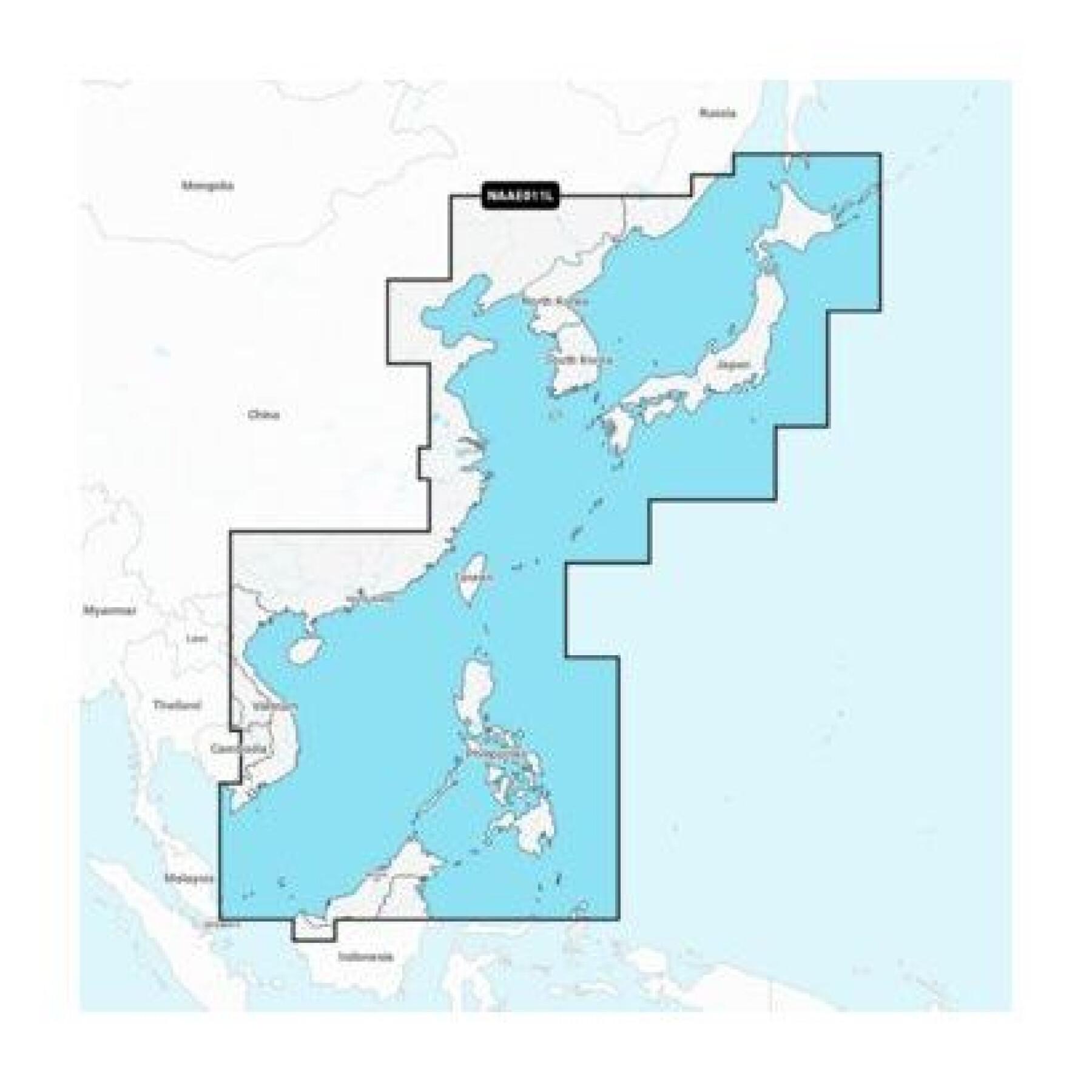 Mappa di navigazione di chine e japon Navionics SD