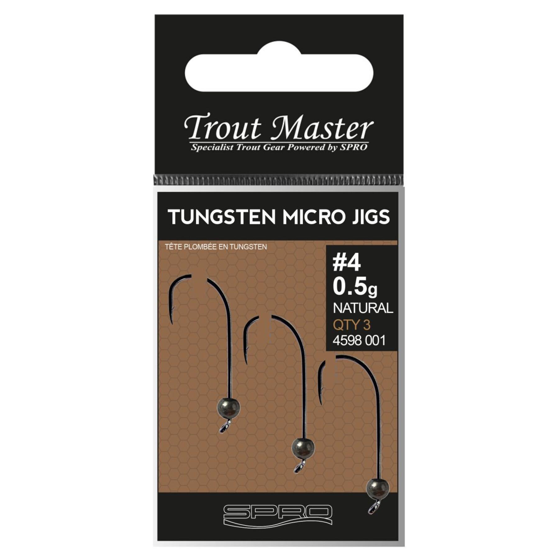 Testa di piombo Trout Master Tungsten Micro Jig 0,5 g