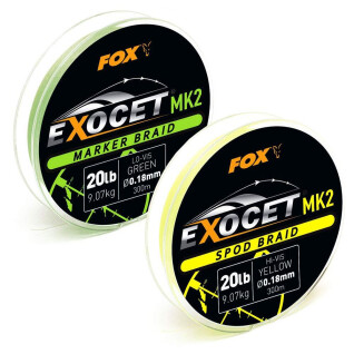 Filo intrecciato Fox Exocet MK2 Spod & Marker Braid 0.18mm/20lb x300m
