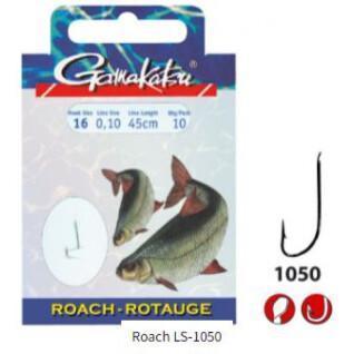 Confezione da 10 ganci Gamakatsu Roach LS-1050