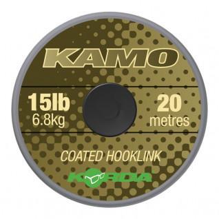 Treccia korda Kamo coated Hooklink 15lb (6.8kg), 20m