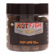 Boilies galleggianti pop-up Dynamite Baits Hot fish & glm