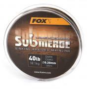Filo intrecciato Fox Submerge Dark Camo 25lb/0.16mm 600m